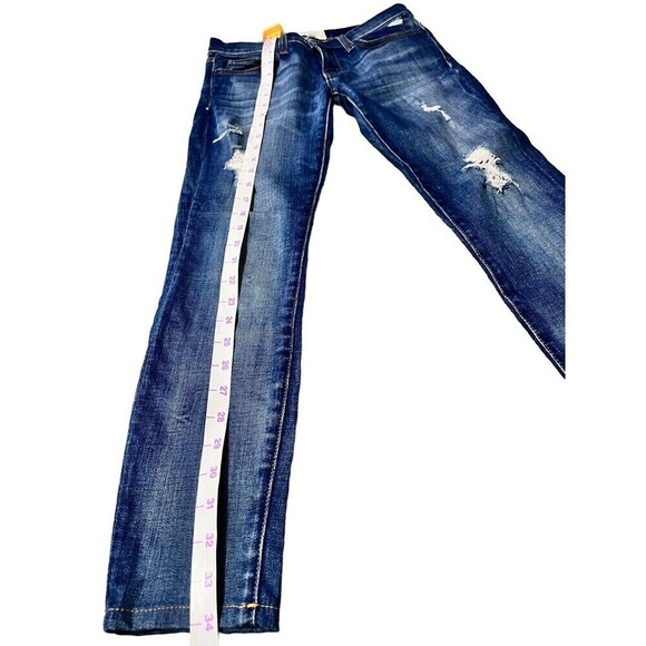 Current Elliot The Stiletto Jeans Womens Distressed Skinny Stretch Mid Rise 24 - Picture 3 of 9